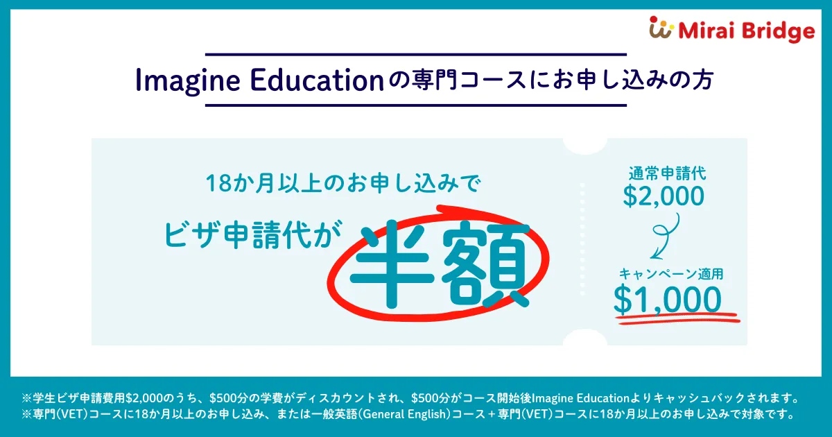 学生ビザ申請代 割引キャンペーン